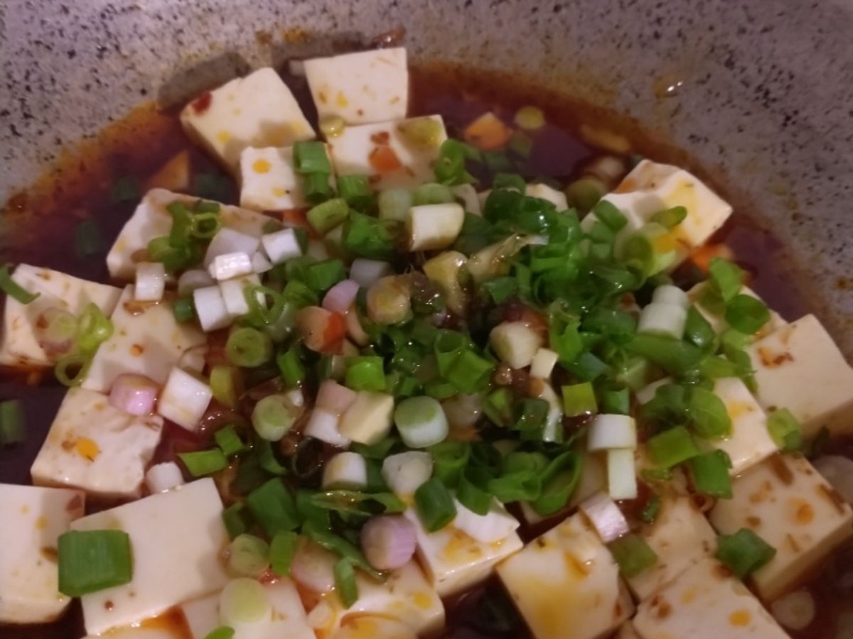 Đậu hủ tứ xuyên chay