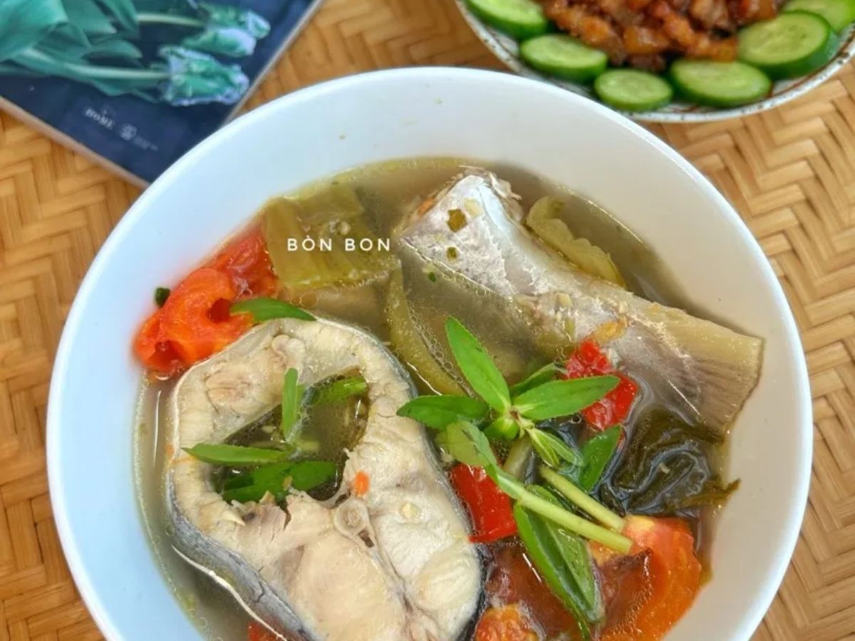 Cá Ba Sa Nấu Cải Chua