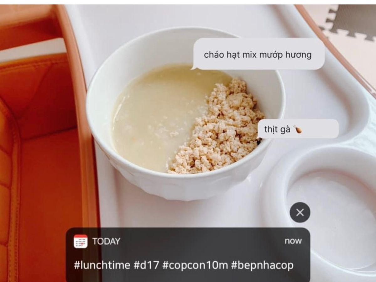 Cháo thịt gà 🍗 mướp hương
