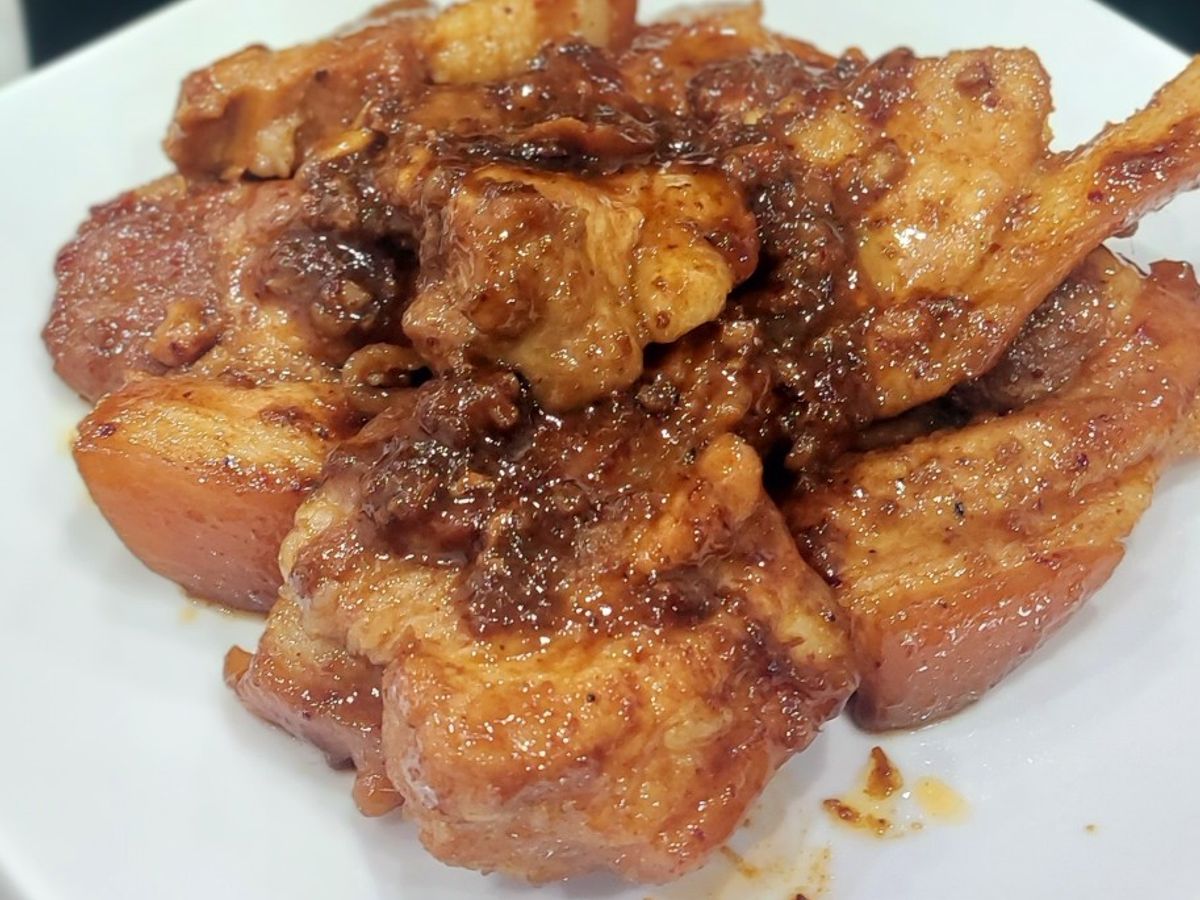Thịt lợn áp chảo
