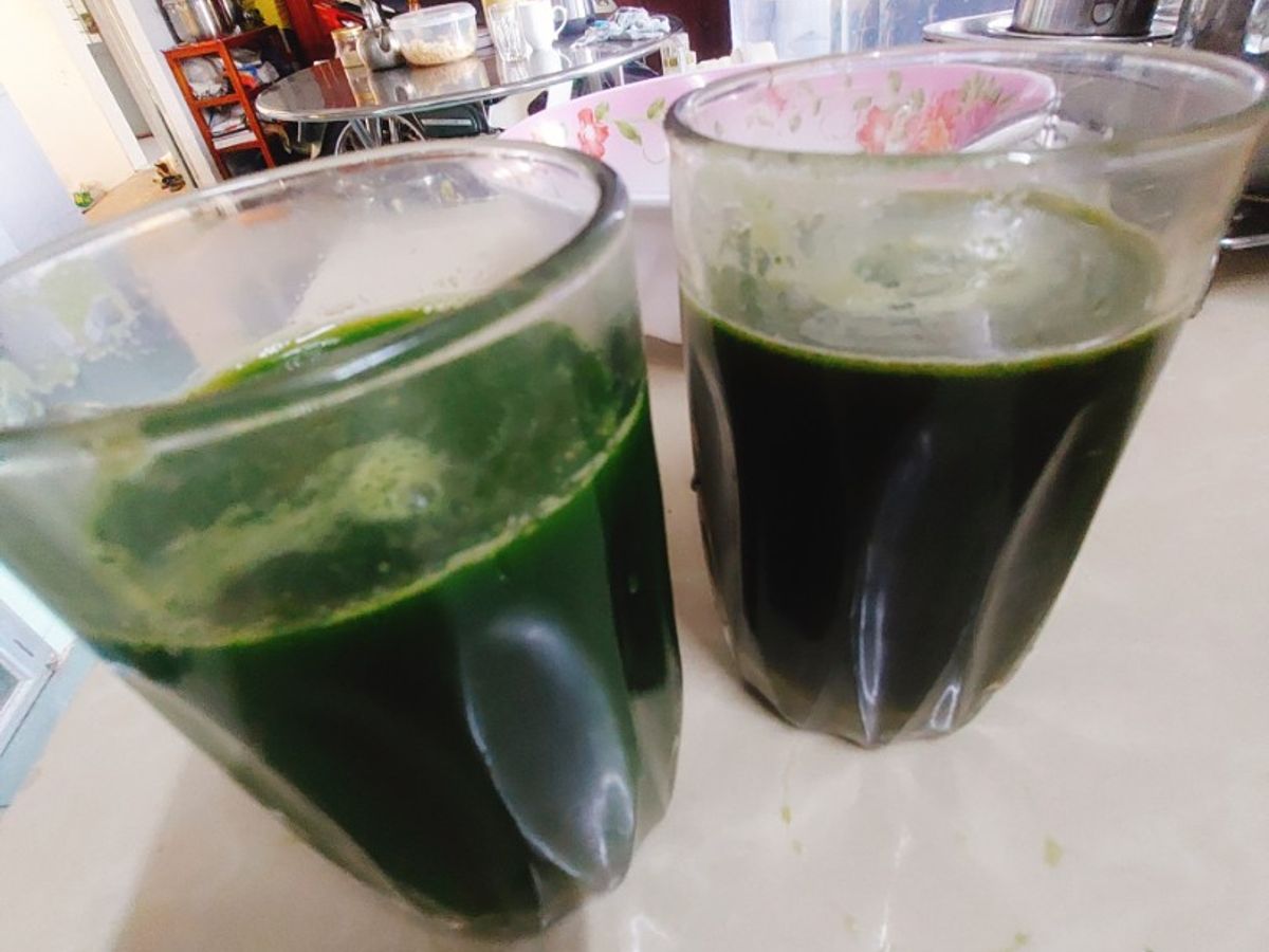 Mẹo xay rau má xanh rờn