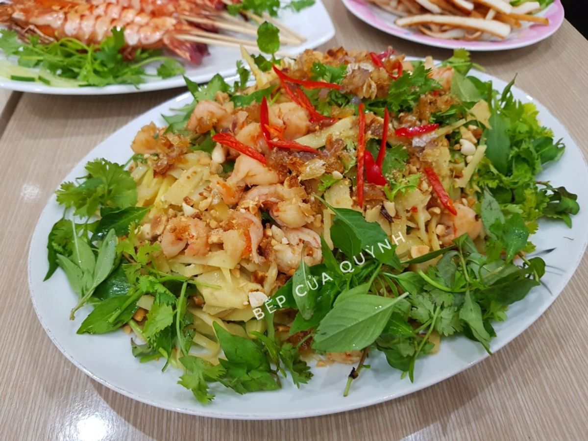 Gỏi măng, tôm