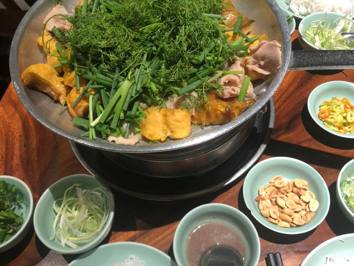 Bún cá chấm/ chả cá Lã Vọng