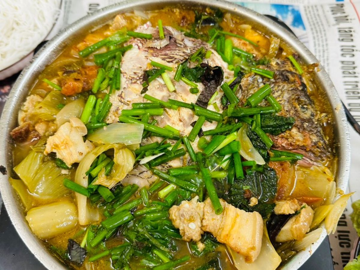 Cá chép om dưa