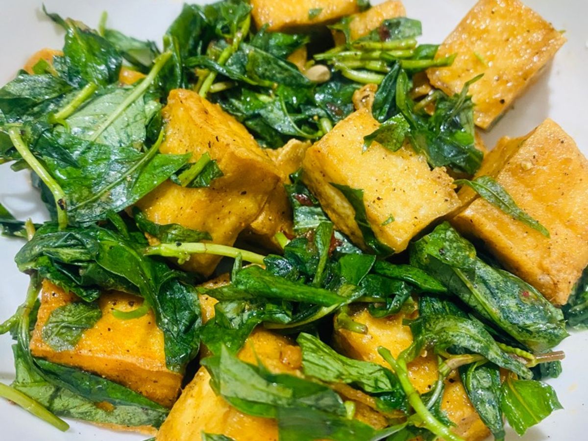Đậu bóp rau răm