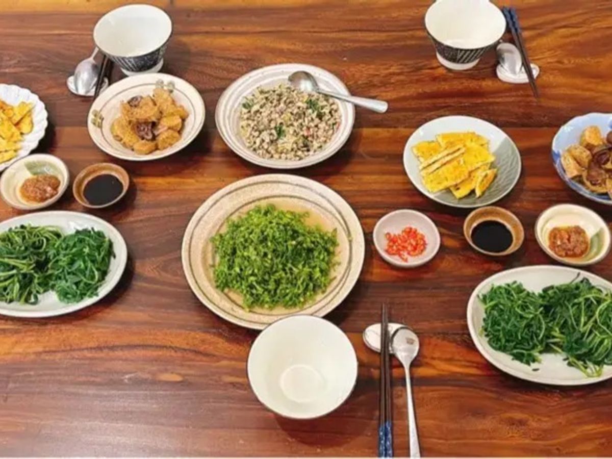 Mâm cơm chay đãi khách #2