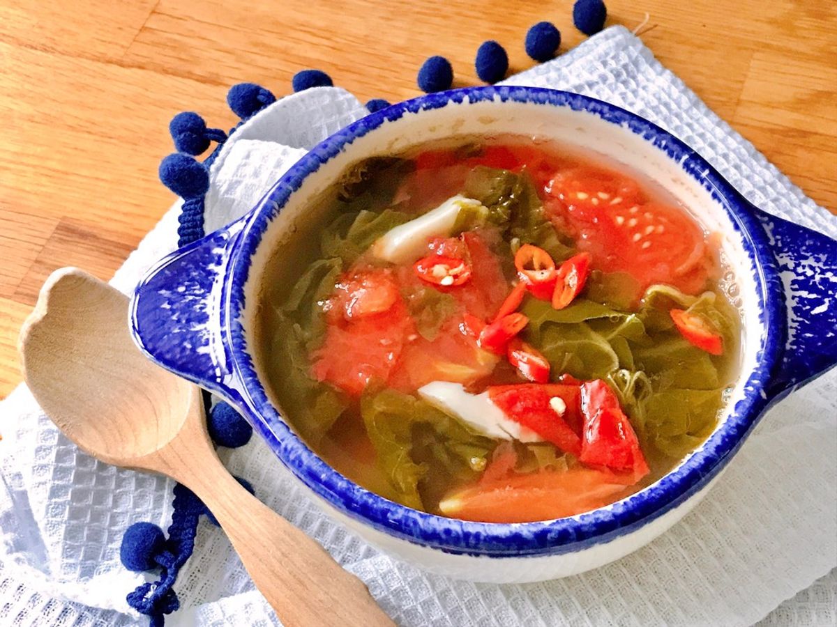 Canh Rau Chua (Chút Chít) Nấu Mắm Tôm
