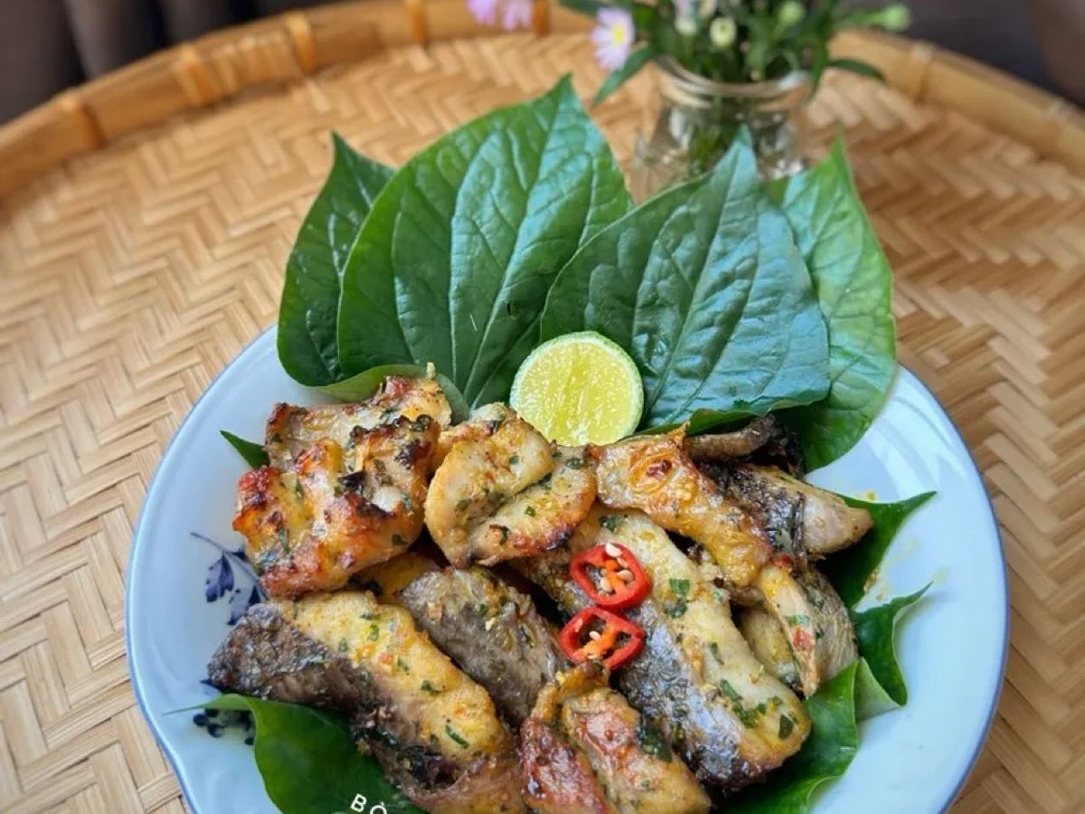 Cá Lóc Nướng Kiểu Lào