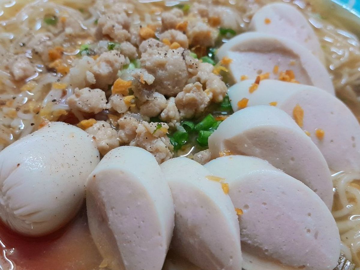 Bún nấu thịt xay