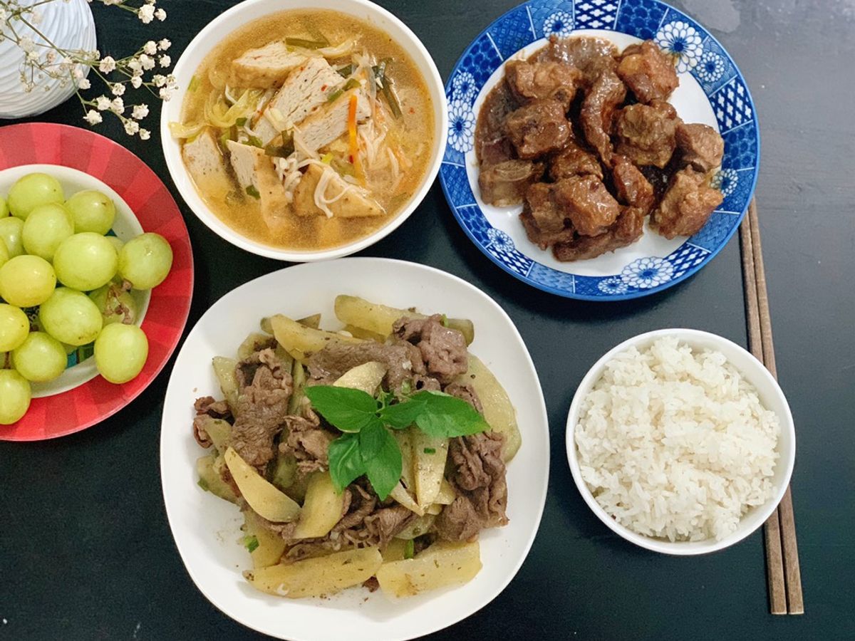 Mâm cơm nhà nhanh gọn #12