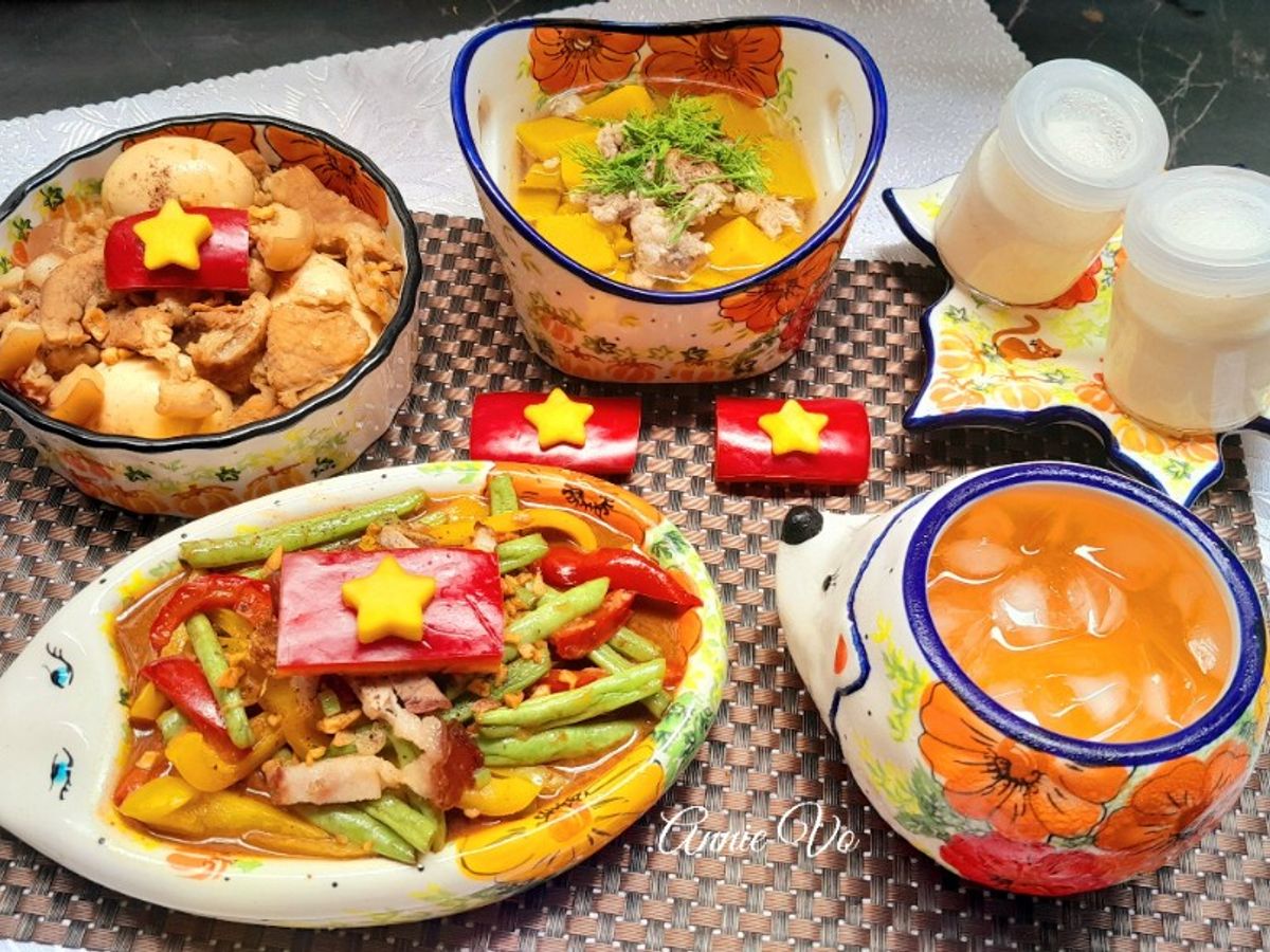 Cơm nhà nhiều màu sắc hấp dẫn
