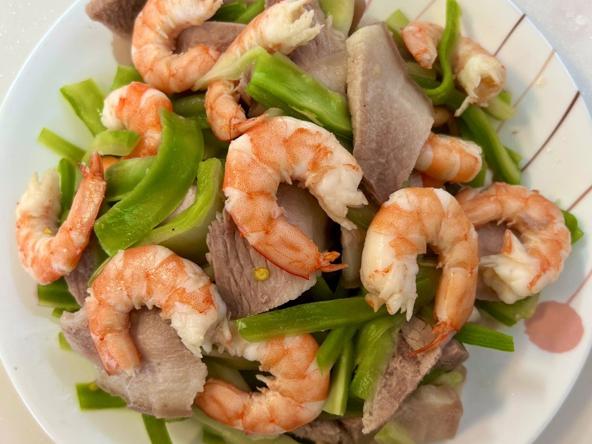 Gỏi rau tiến vua tôm thịt