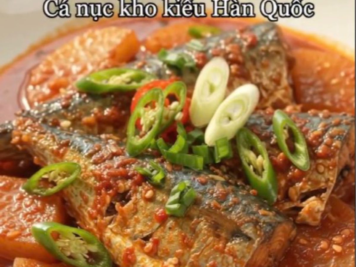 Cá nục kho kiểu Hàn Quốc