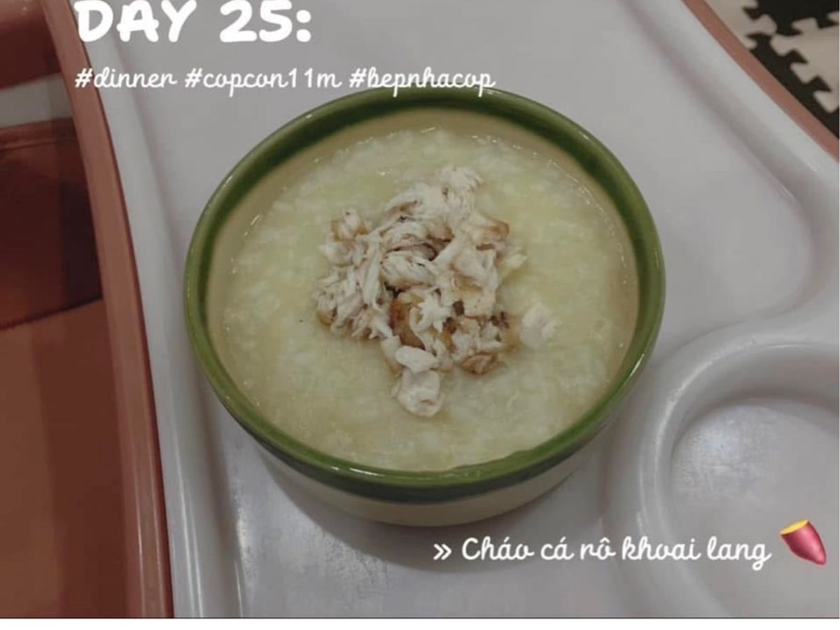 Cháo cá rô khoai lang 🍠