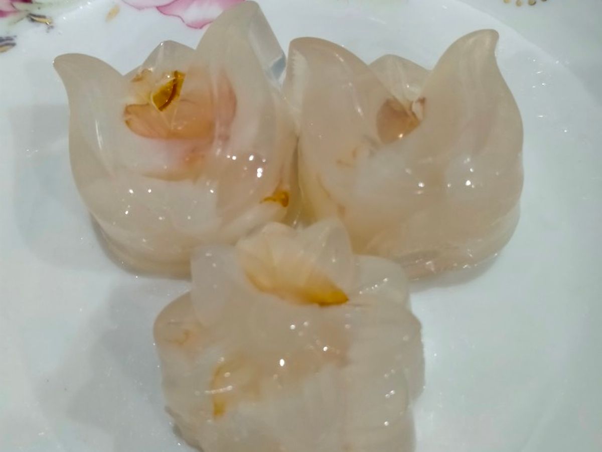 Rau câu vải nước dừa