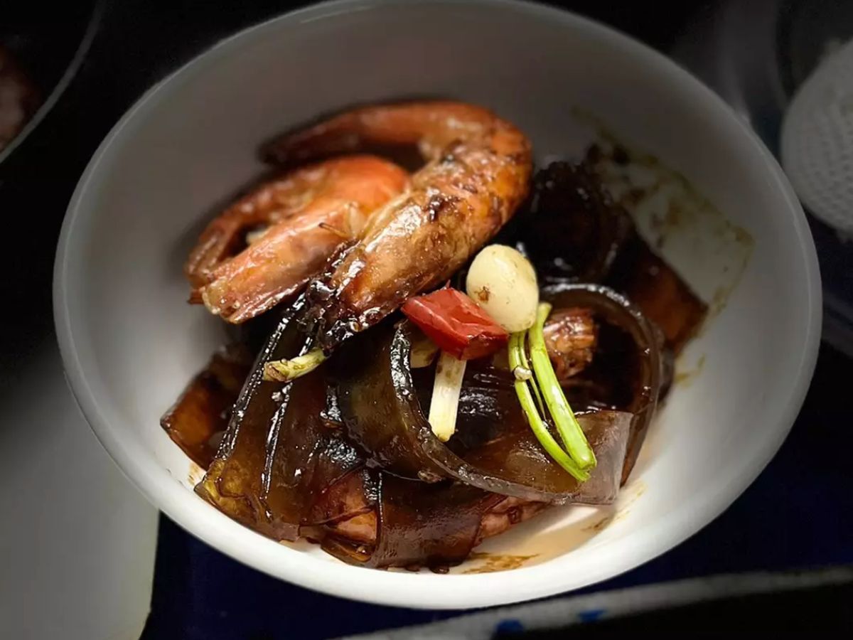 Miến xào tôm XO