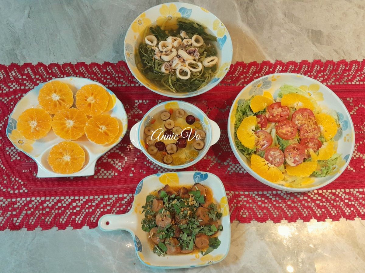Bữa cơm thanh mát ngày hè