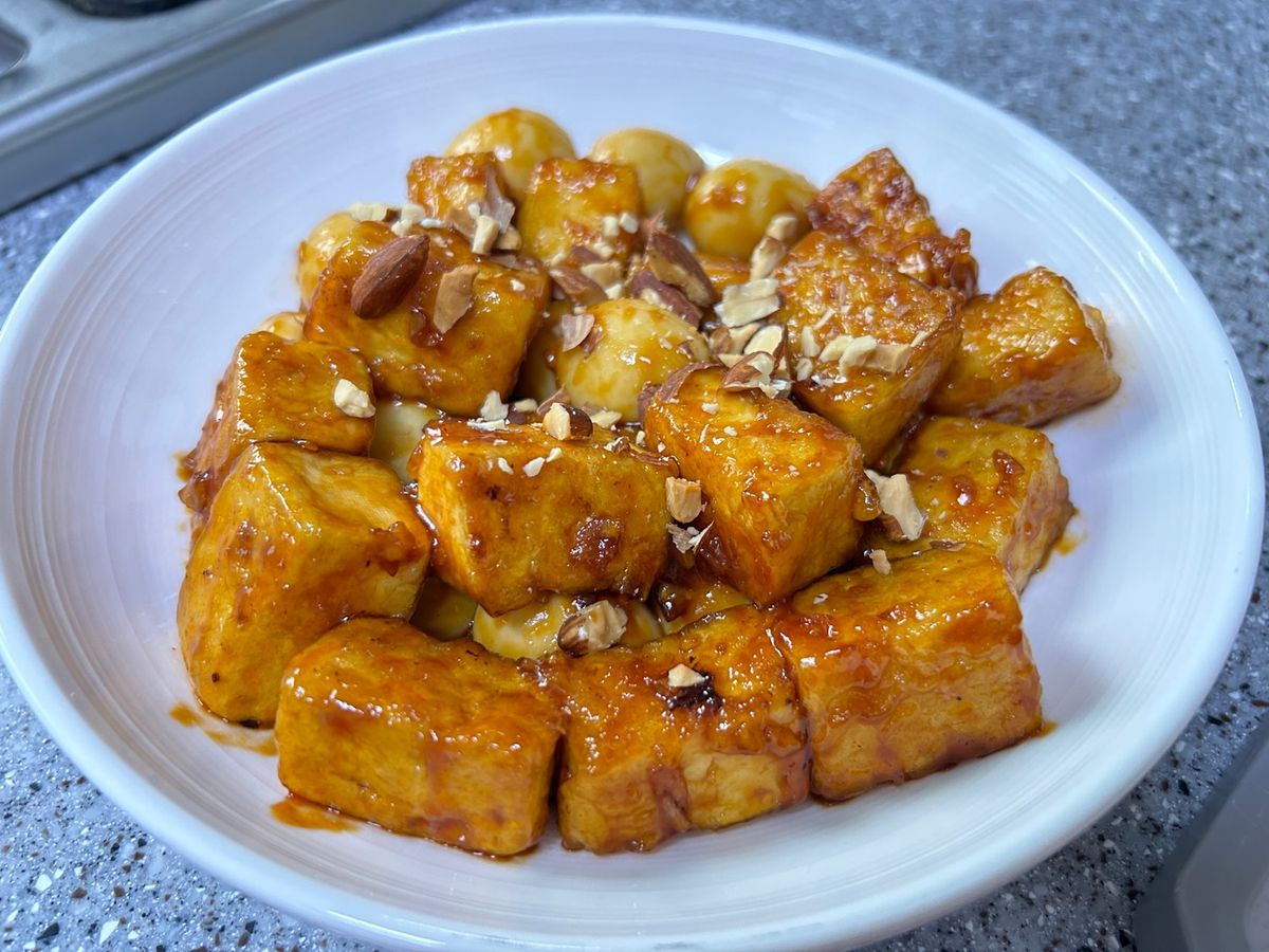 Đậu phụ sốt chua ngọt
