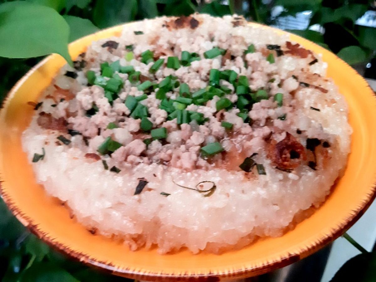 Thịt băm rang hành lá