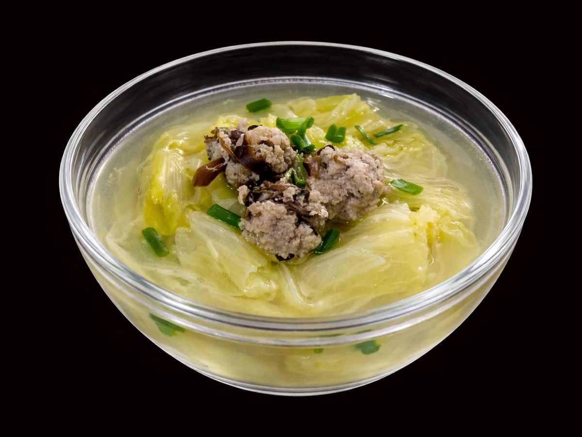 SP.0962 - Canh Cải Thảo Thịt Viên Mộc Nhĩ