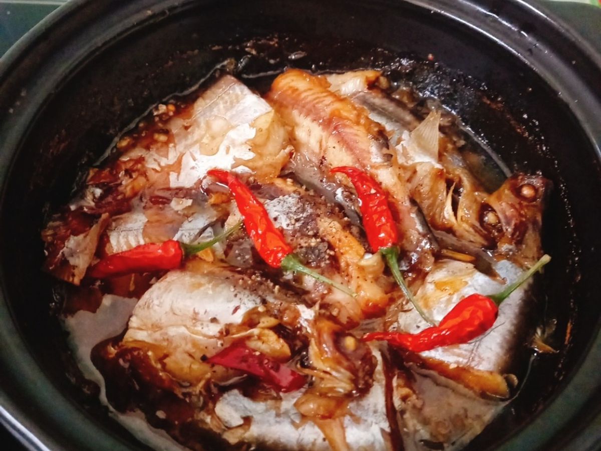 Cá sát bụng kho tiêu