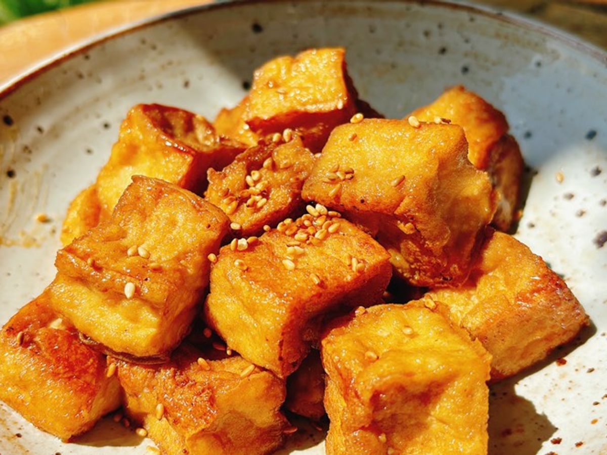 Đậu hũ chiên xốt Teriyaki