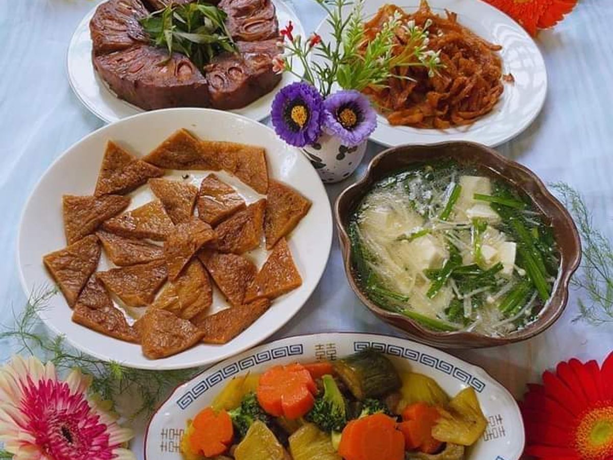 Mâm cơm chay 04