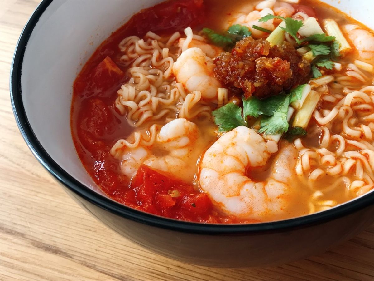 Mì Gói Mama Tôm Cà Chua & Ớt Sa Tế Siêu Cay 🌶