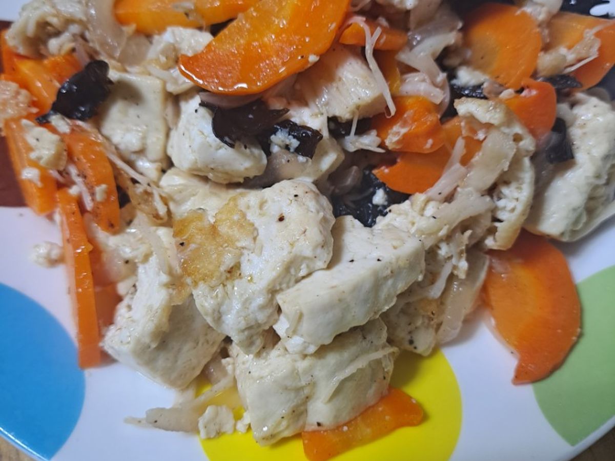Đậu hũ xào chay