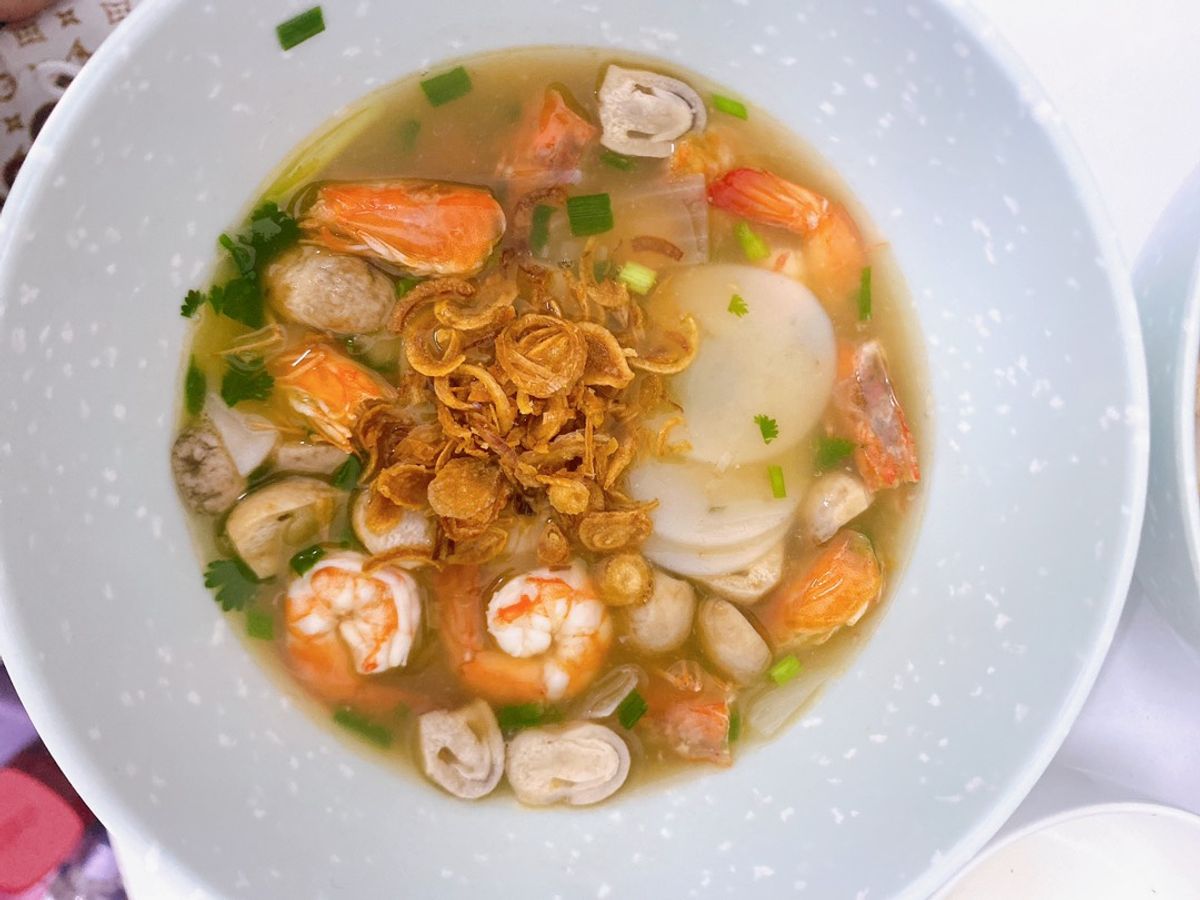 Bánh canh phồng tôm