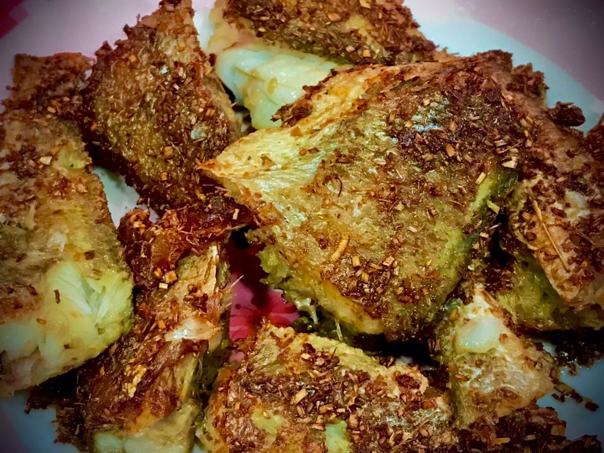 Cá Đù Một Nắng Chiên Muối Sả