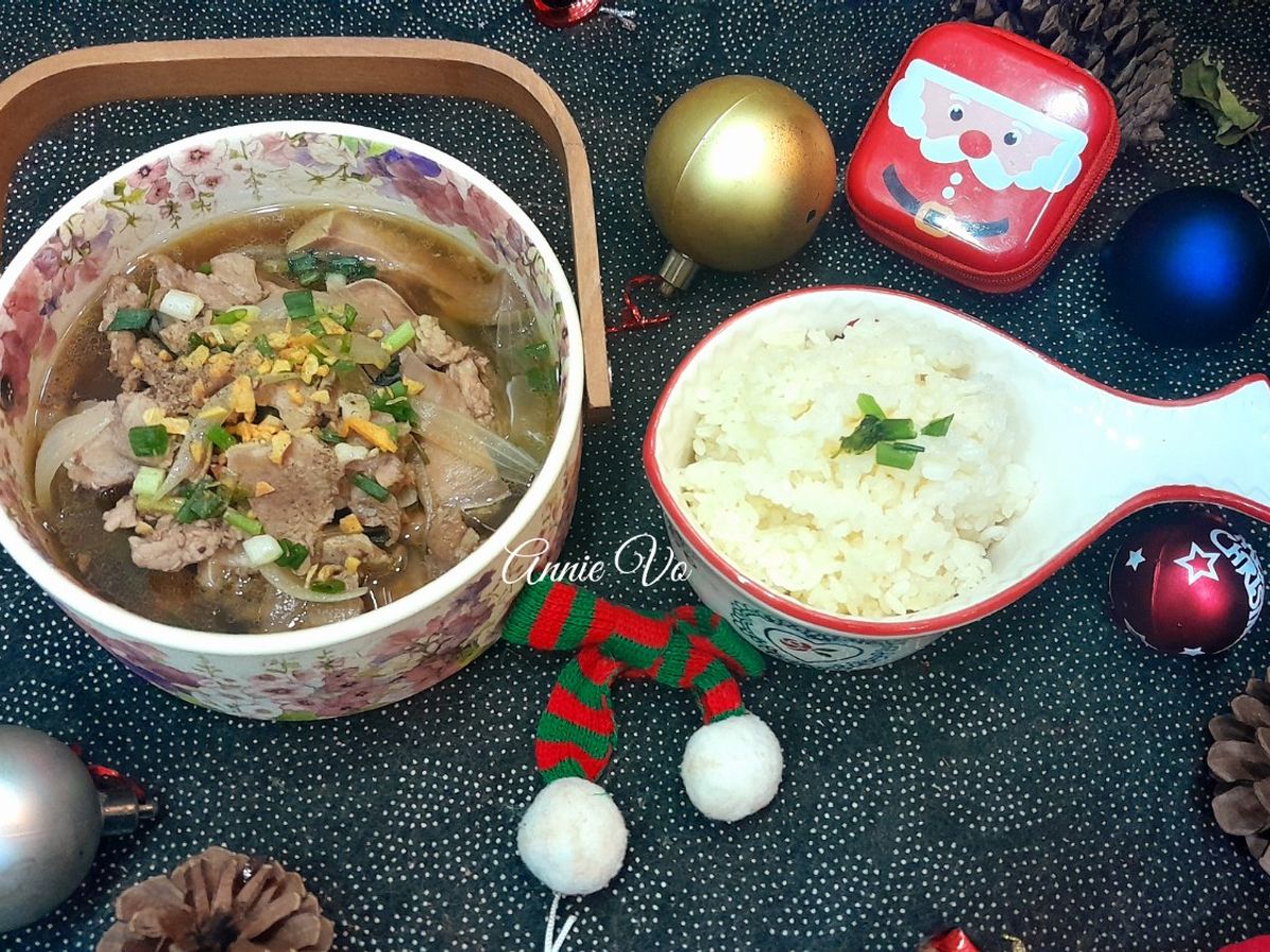 Lưỡi heo nấu ngũ vị