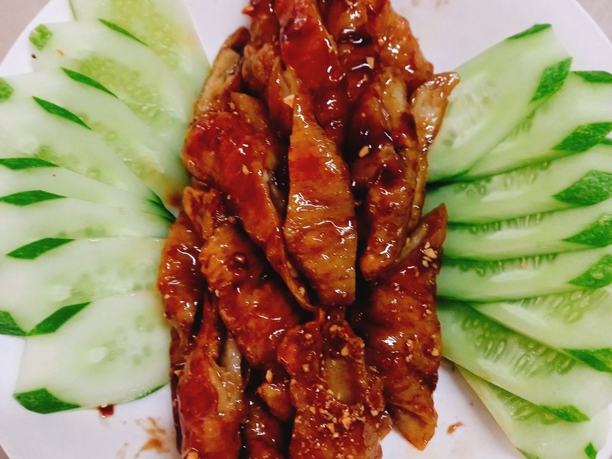 Ruột heo chay khìa nước dừa