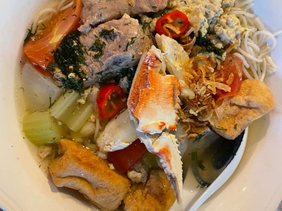 Bún đậu cua