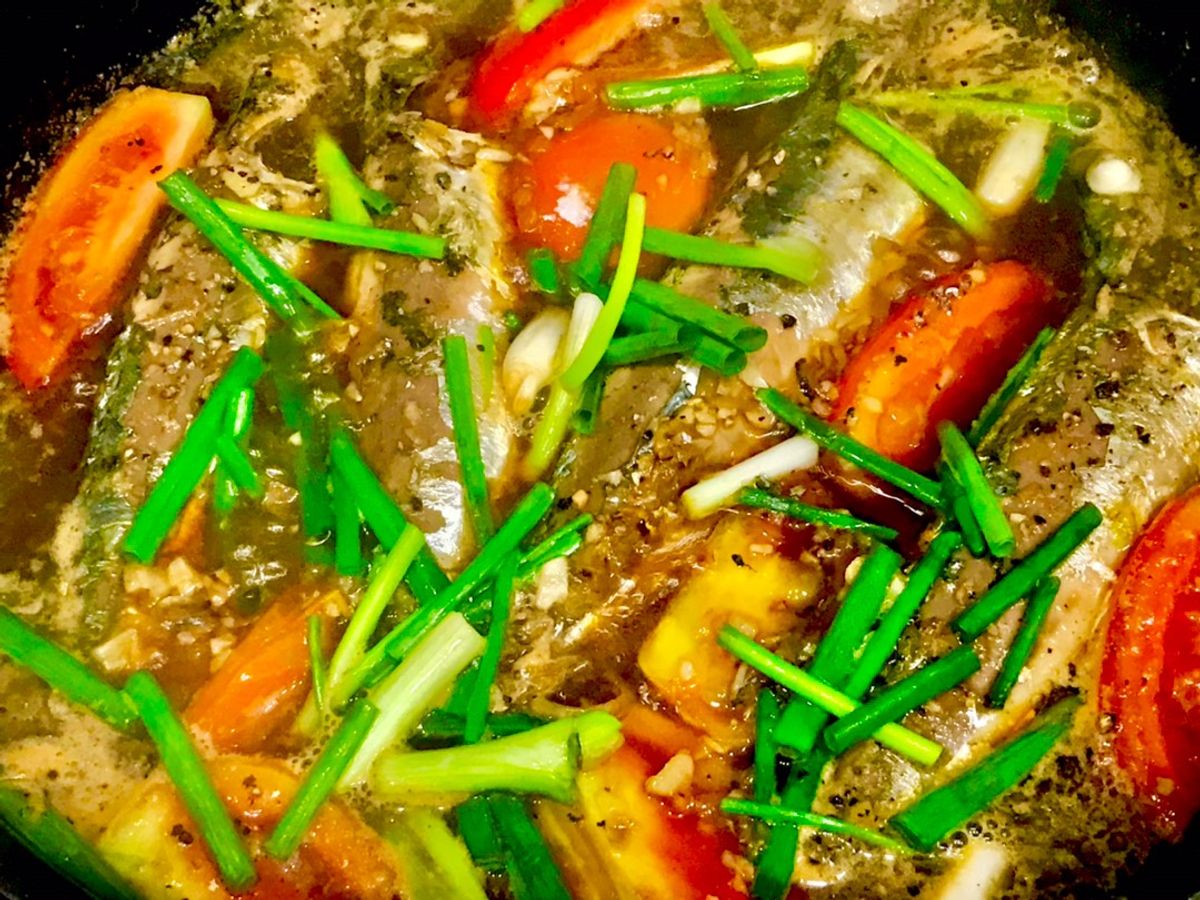 Cá Nục Kho Cà