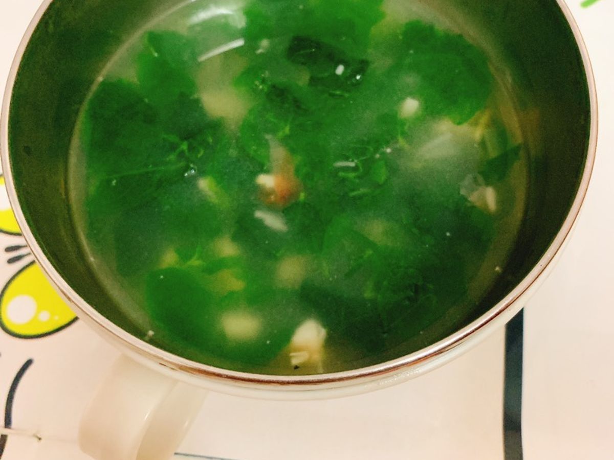 Canh cải cá rô đồng