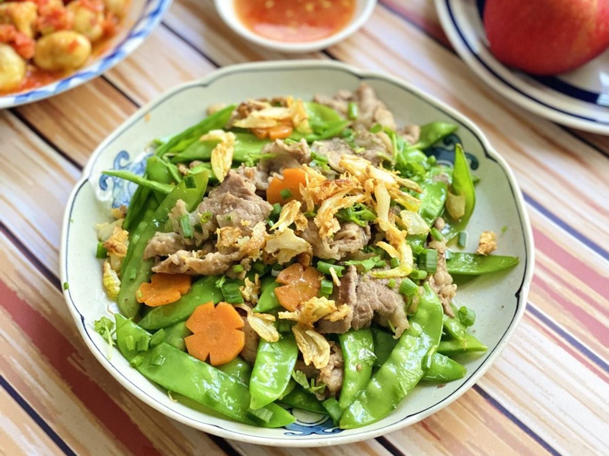 Đậu Hà Lan Xào Ba Rọi Bò Mỹ