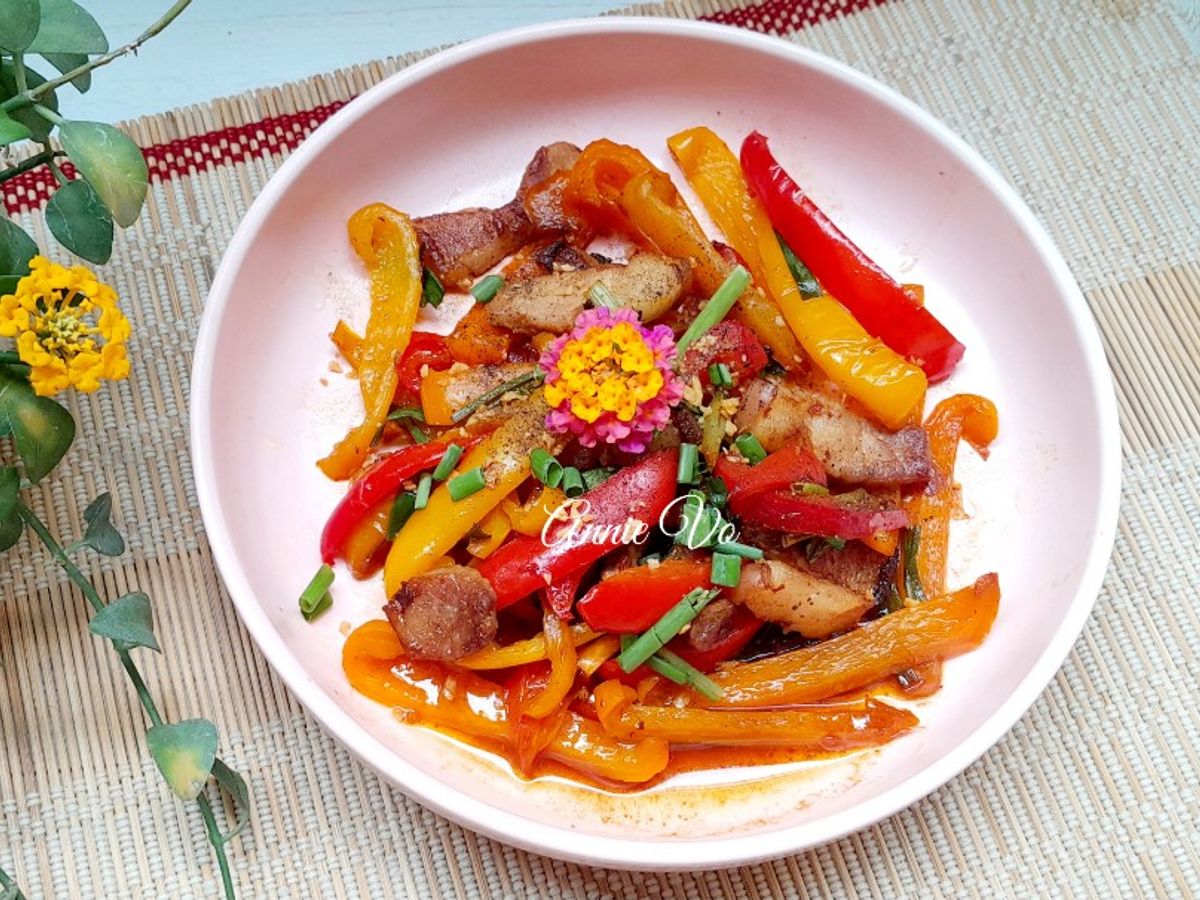Ớt chuông xào thịt