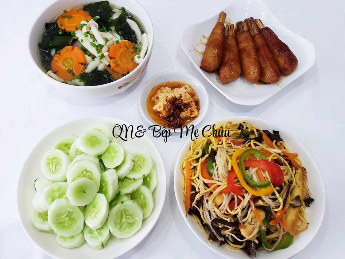 Cơm nhà đơn giản mà ngon 251(Mâm cơm chay)