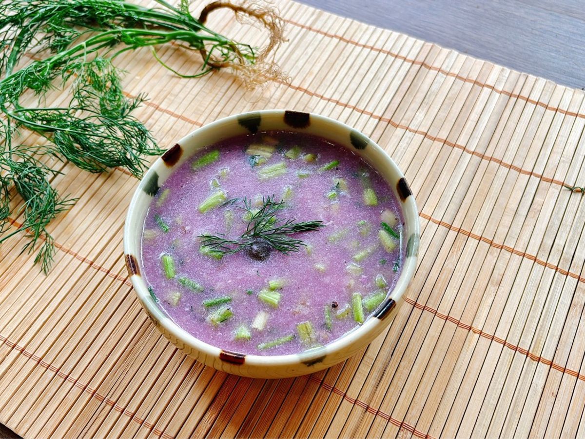 Canh Khoai Mỡ Nấu Rau Cần