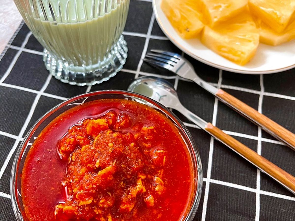 Cháo yến mạch củ dền với tôm 🍤🌺