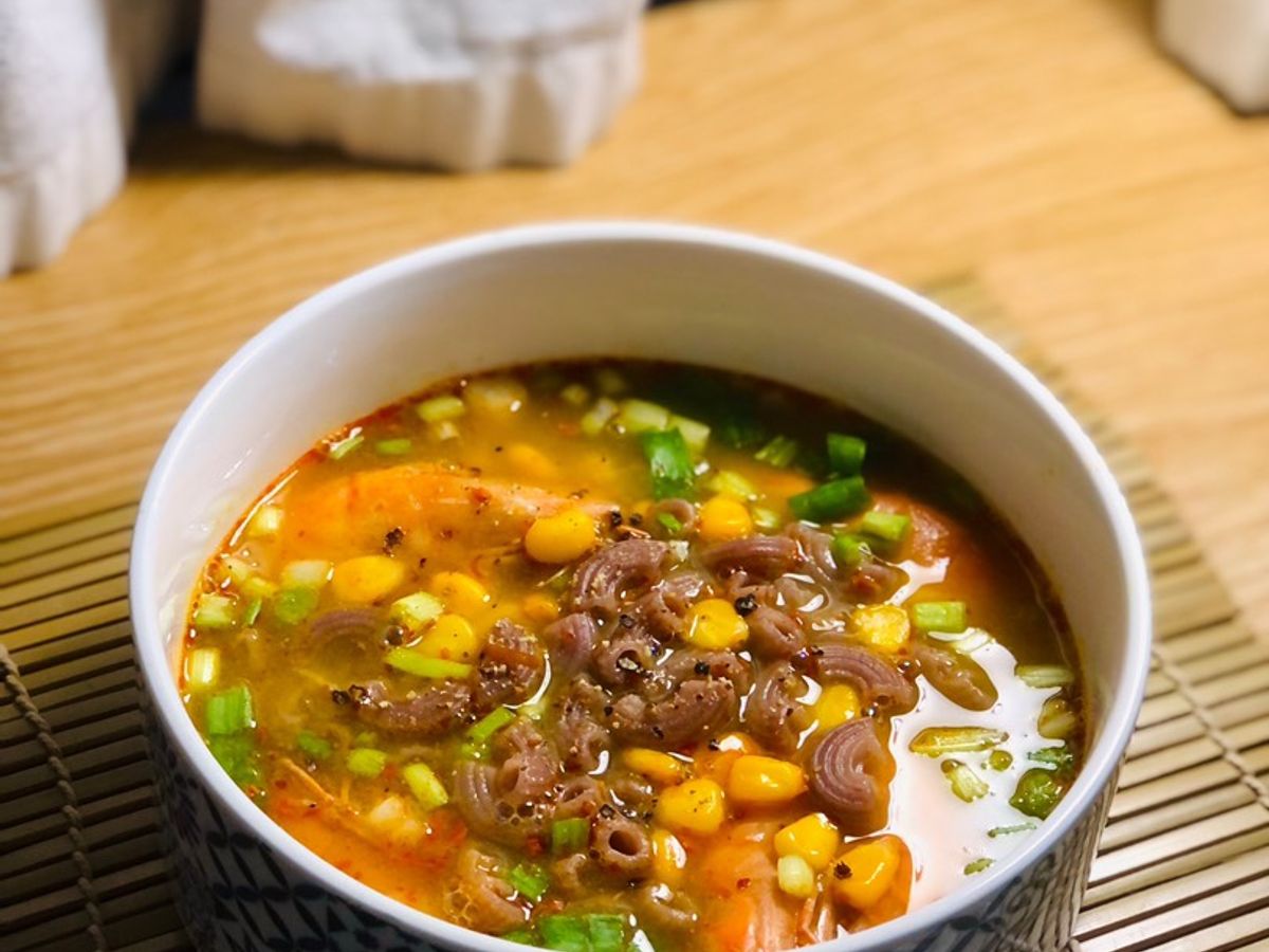 Nui lứt nấu tôm