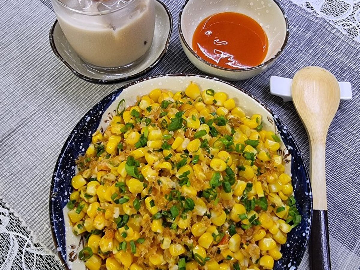 Bắp xào tôm chấy