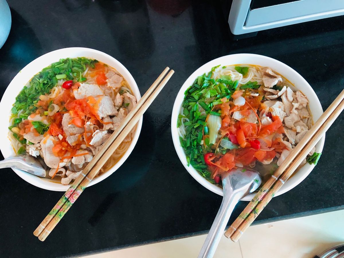 Bún thịt heo