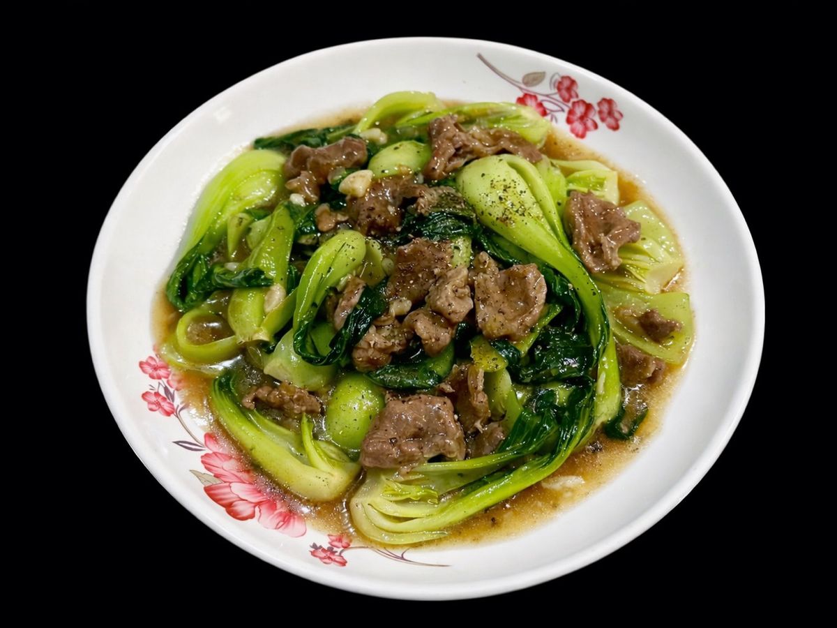 SP.0975 - Cải Thìa Xào Bò Xốt Dầu Hào