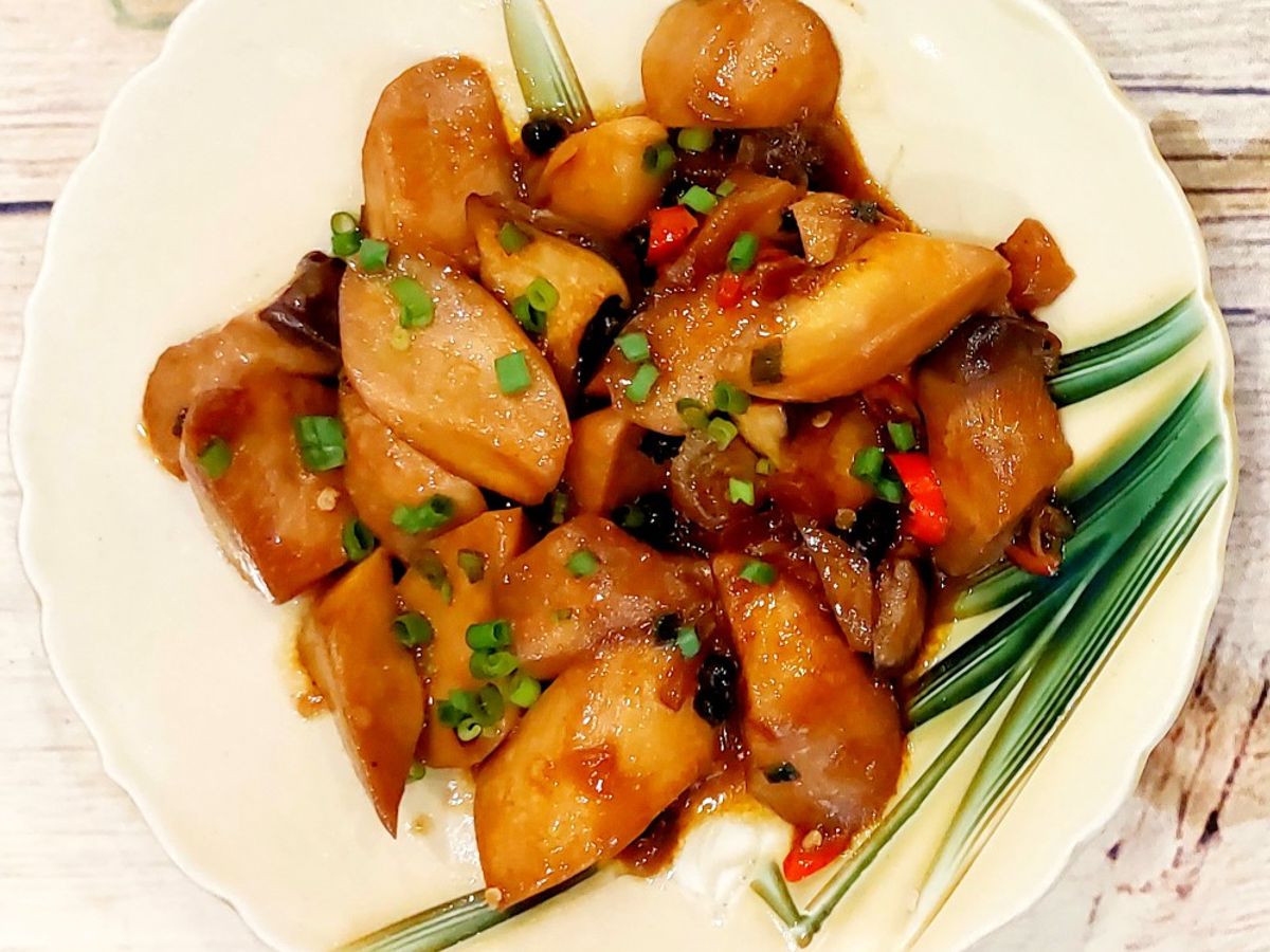 Nấm đùi gà kho tiêu