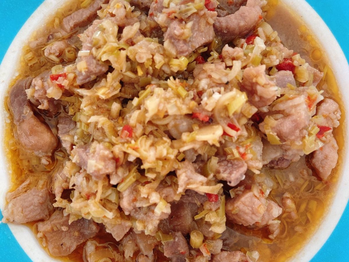 Thịt kho mắm ruốc