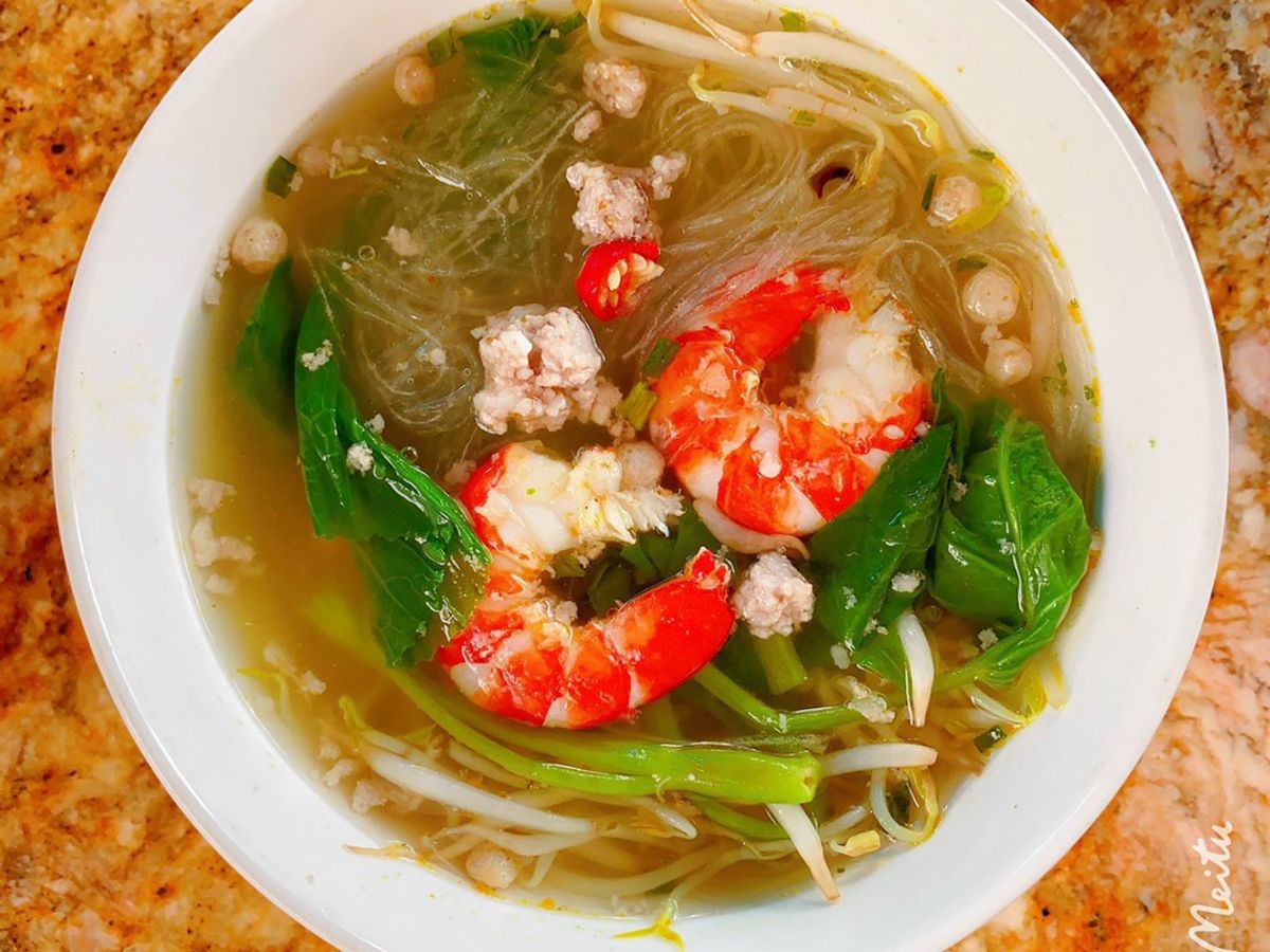 Miến thịt bằm, tôm tươi 🦐