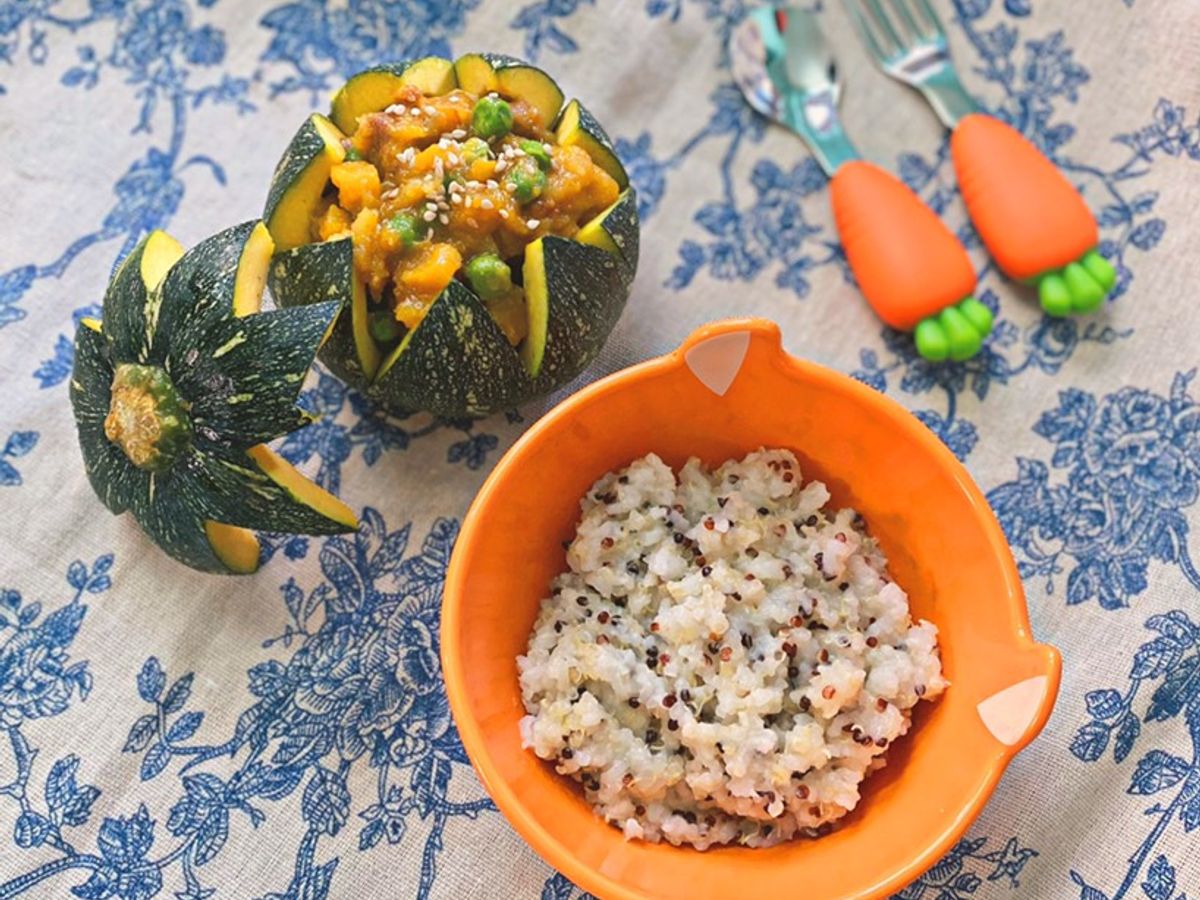Cơm trộn Quinoa và Bò Hầm Táo và Bí đỏ