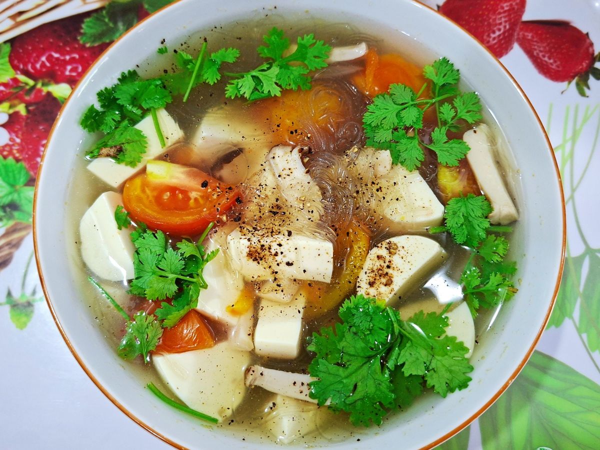 Canh Miến Dong Đậu Hũ Non